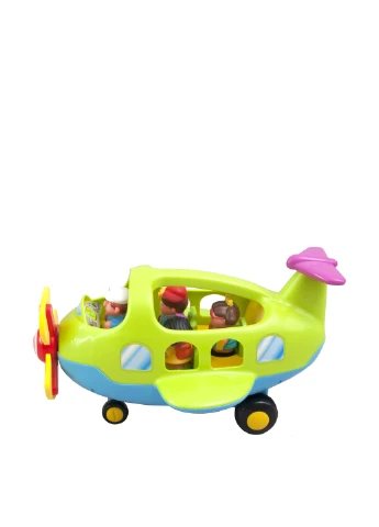 Ігровий набір - ЛІТАК-ПОДОРОЖ (світло, озвуч. рус. яз.) Kiddieland Preschool (157643719)