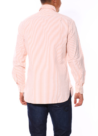 Персиковая кэжуал рубашка Guy Rover с длинным рукавом