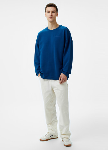 Темно-синий свитшот Les Benjamins однотонный вышивка (329058551)