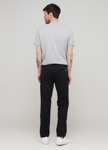 Темно-серые кэжуал демисезонные прямые брюки Fynch Hatton
