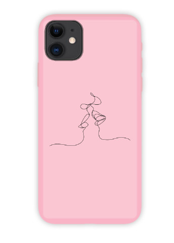 Чехол силиконовый Apple Iphone 7 Контурный минимализм (Contour minimalism) (17361-1360) MobiPrint (219778064)