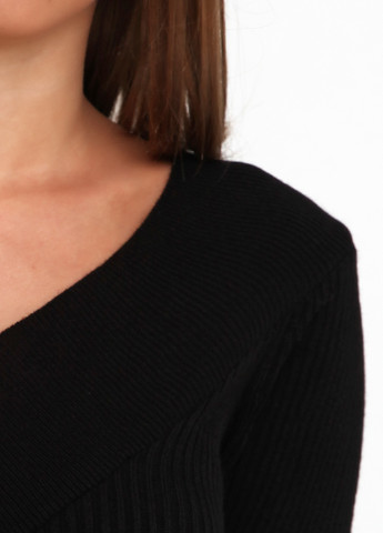 Черный демисезонный пуловер пуловер Akdeniz