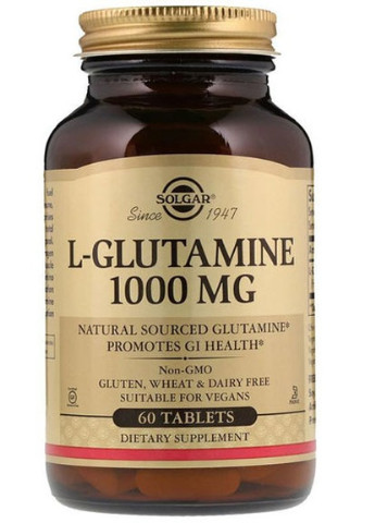 L-Glutamine 1000 mg 60 Tabs Solgar (256379996)