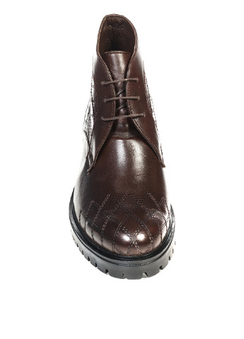 Темно-коричневые осенние ботинки дезерты Nube