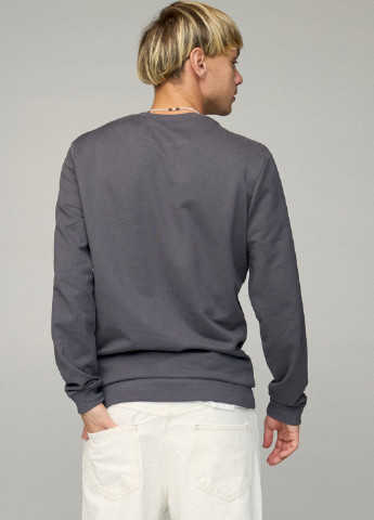 Темно-сірий світшот чоловічий basic /no flis/ YAPPI (252258417)