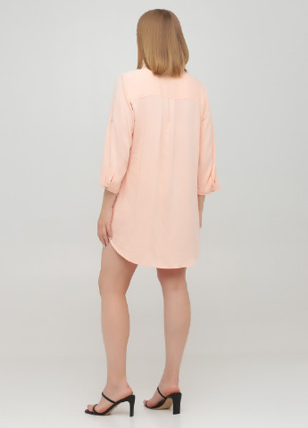 Светло-розовое кэжуал платье Collection L однотонное