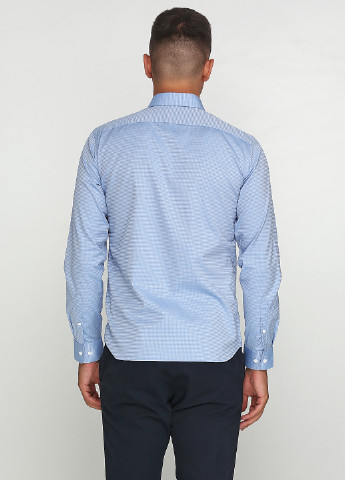 Голубой кэжуал рубашка с геометрическим узором Selected с длинным рукавом