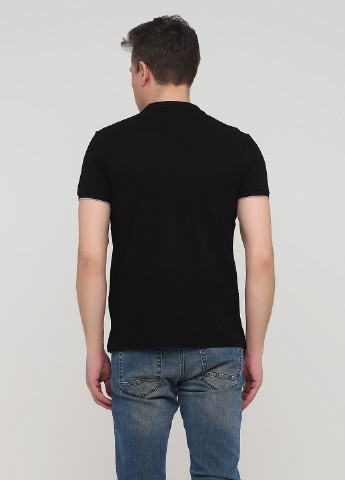 Черная футболка-поло для мужчин Mavi однотонная