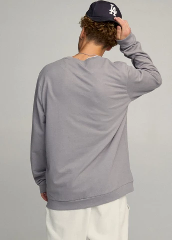 Сірий світшот чоловічий oversize /no flis/ YAPPI (252258552)