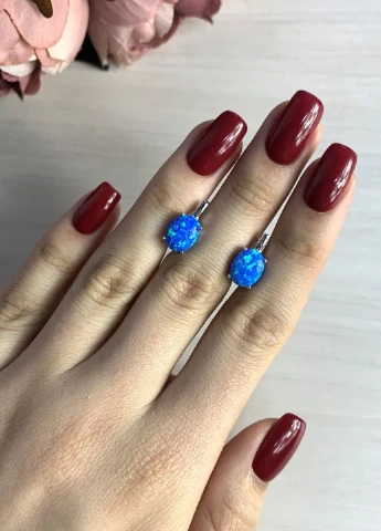 Сережки Silver Flame (219626670)