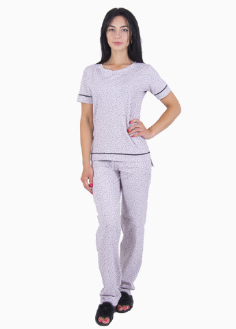 Светло-фиолетовая всесезон пижама (футболка, брюки) Barwa Garments