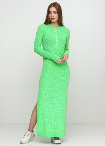 Салатовое кэжуал платье Ralph Lauren однотонное