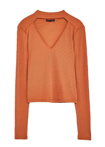 Оранжевая демисезонная блуза Zara