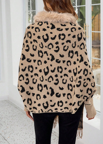 Бежевый демисезонный кардиган SHEIN