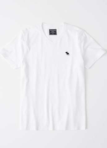 Белая футболка Abercrombie & Fitch