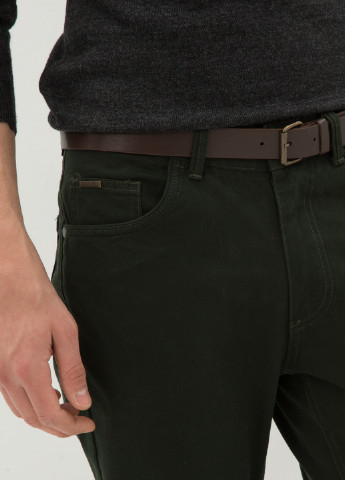 Темно-зеленые демисезонные прямые джинсы KOTON