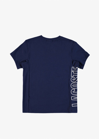 Темно-синя літня футболка Lacoste