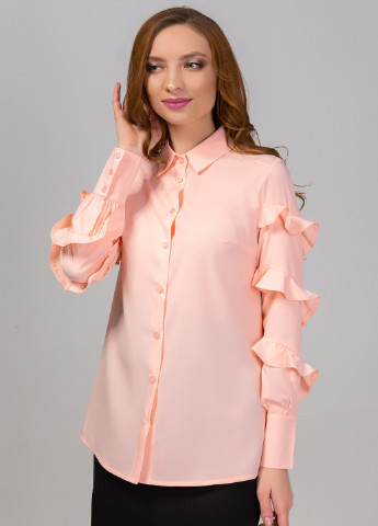 Персикова демісезонна блуза Azuri