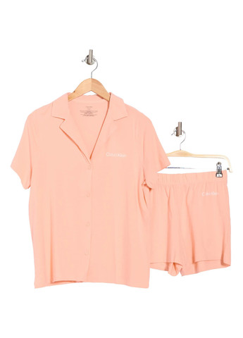 Рожева всесезон піжама (сорочка, шорти) сорочка + шорти Calvin Klein