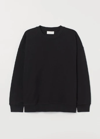 Черный свитшот H&M (252627295)
