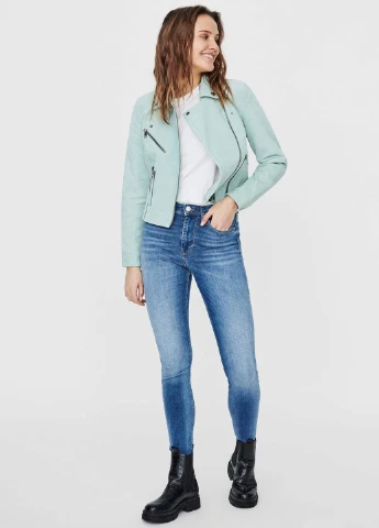 Мятная демисезонная куртка Vero Moda
