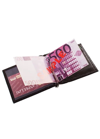 Чоловік шкіряний затиск для купюр 11х8,5х0,5 см Canpellini (195771911)