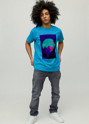 Світло-синя футболка чоловіча YAPPI