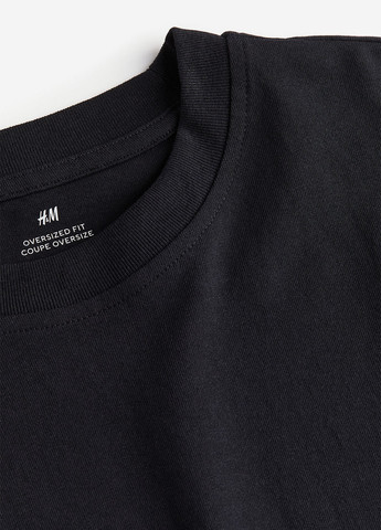 Чорна футболка H&M