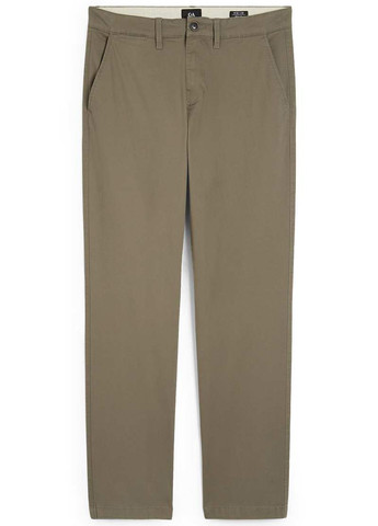 Серо-бежевые кэжуал демисезонные чиносы брюки C&A