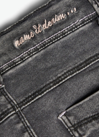 Темно-серые демисезонные скинни джинсы Name it