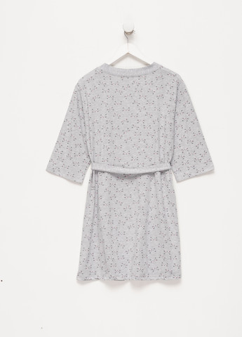 Светло-серый демисезонный комплект для беременных и кормящих (футболка, брюки, халат) Cotpark