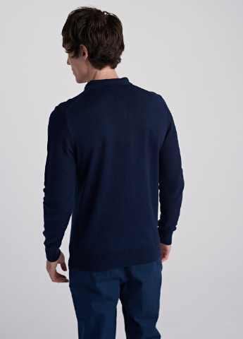 Темно-синяя футболка-джемпер для мужчин SELA