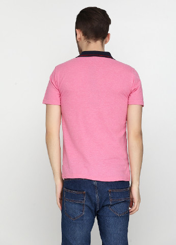 Розовая футболка-поло для мужчин West Wint с логотипом