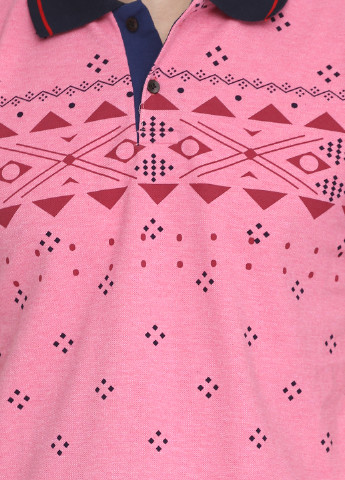 Розовая футболка-поло для мужчин West Wint с логотипом