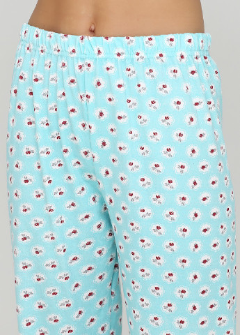 Мятная зимняя комплект плотный трикотаж (свитшот, брюки) Glisa Pijama