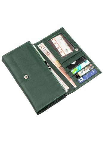 Жіночий шкіряний гаманець 17х9 см st leather (252130429)