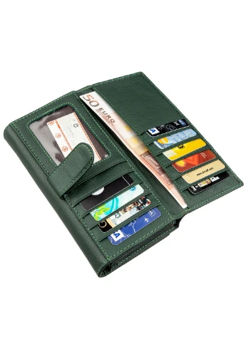 Жіночий шкіряний гаманець 17х9 см st leather (252130429)