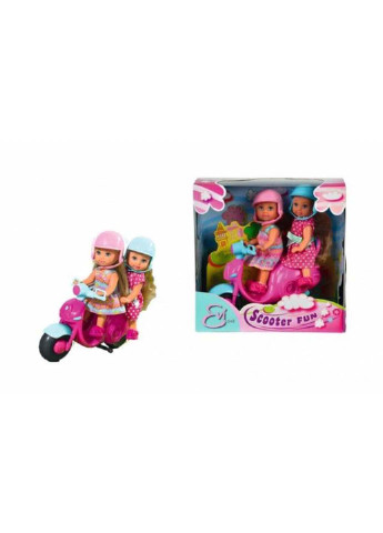 Куклы Еви Веселое путешествие на скутере в шлемах 12 см Simba (255430268)