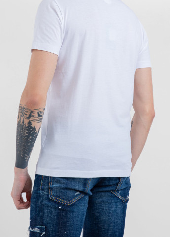 Белая белая футболка с логотипом Dsquared2