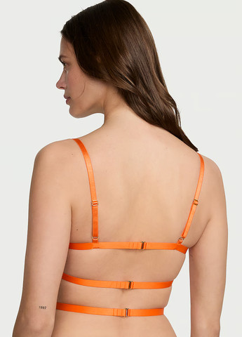 Оранжевый демисезонный комплект (бюстгальтер, трусики) Victoria's Secret