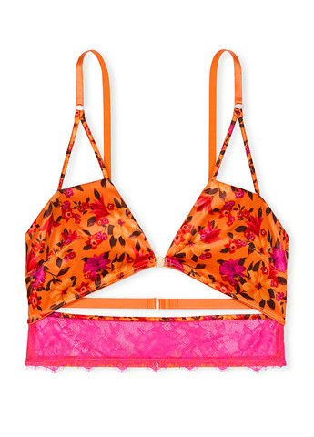 Оранжевый демисезонный комплект (бюстгальтер, трусики) Victoria's Secret