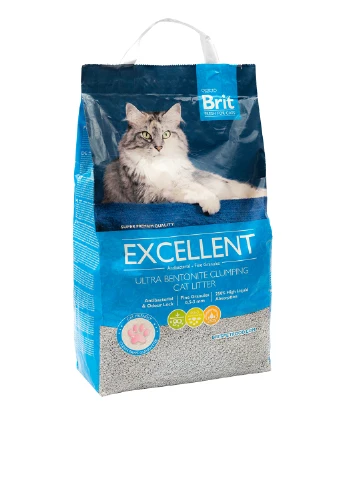 Наполнитель Excellent бентонитовый для туалета, 5 кг Brit Fresh (253785240)