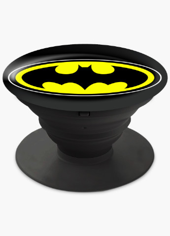 Попсокет (Popsockets) тримач для смартфону Бетмен Бетмен ДС (Batman DC) (8754-1444) Чорний MobiPrint (216748289)