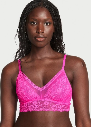 Рожевий демісезонний комплект (бюстгалтер, трусики) Victoria's Secret