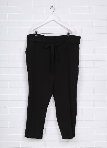 Черные кэжуал демисезонные прямые брюки By Very