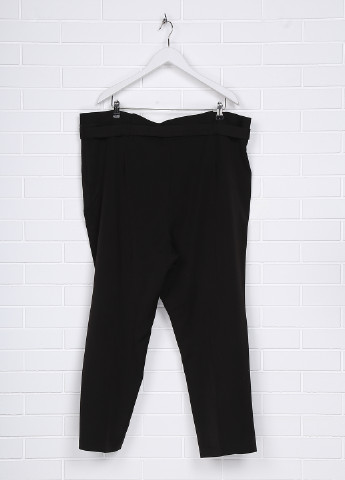 Черные кэжуал демисезонные прямые брюки By Very