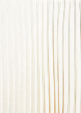 Молочная кэжуал однотонная юбка KOTON а-силуэта (трапеция), плиссе