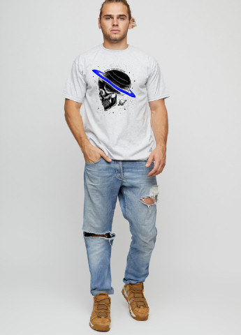 Сіра футболка чоловіча basic YAPPI