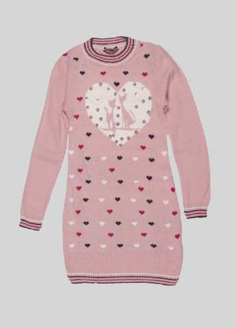 Светло-розовое кэжуал платье Marions сердечки
