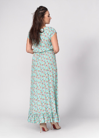 Мятное кэжуал платье Ut с цветочным принтом